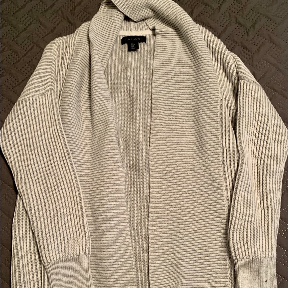 Tahari open front sweater